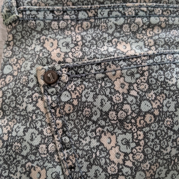 Anthropologie Pilcro floral cropped skinny jeans - Picture 6 of 7